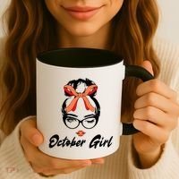 Cute October Girl Birthday Coffee Mug thumb 3