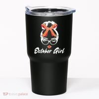 Cute October Girl Birthday Tumbler thumb 0