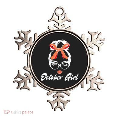 Cute October Girl Birthday Ornament
