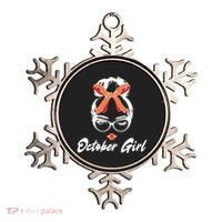 Cute October Girl Birthday Ornament thumb 0