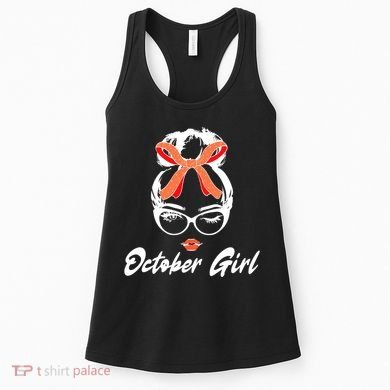 Cute October Girl Birthday Women's Tank Top