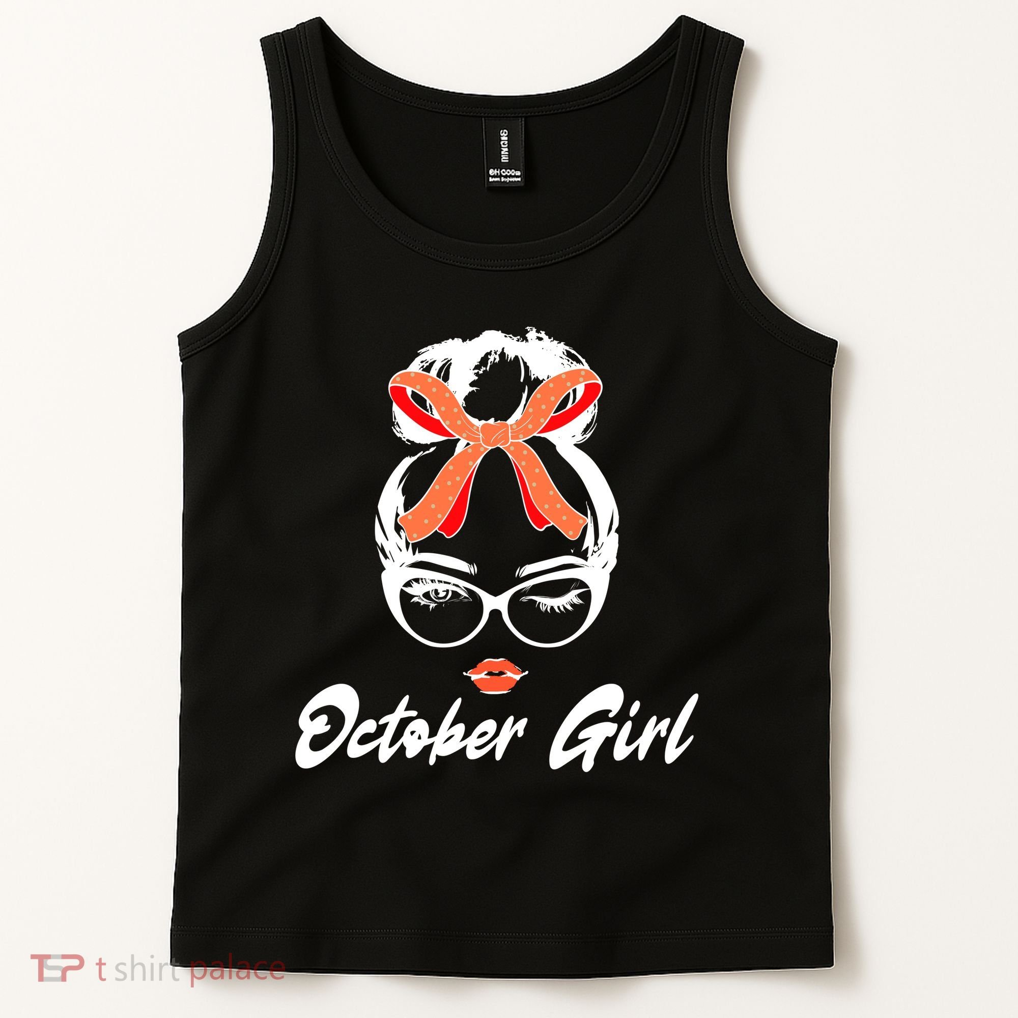 Cute October Girl Birthday Tank Top