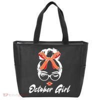 Cute October Girl Birthday Tote Bag thumb 0