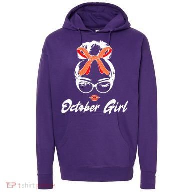 Cute October Girl Birthday Hoodie