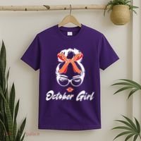 Cute October Girl Birthday T-Shirt thumb 2