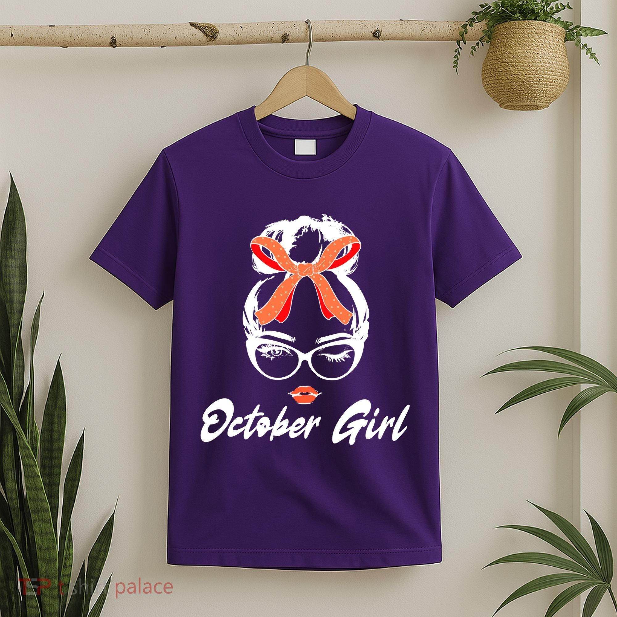 Cute October Girl Birthday T-Shirt