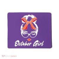 Cute October Girl Birthday Mousepad thumb 0