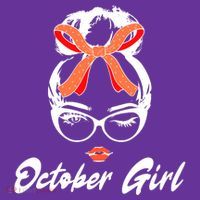 Cute October Girl Birthday Mousepad thumb 1