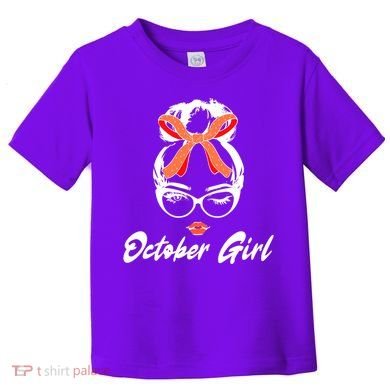 Cute October Girl Birthday Toddler T-Shirt