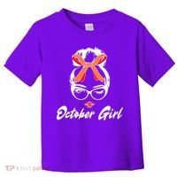 Cute October Girl Birthday Toddler T-Shirt thumb 0