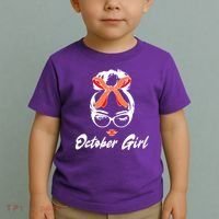 Cute October Girl Birthday Toddler T-Shirt thumb 2