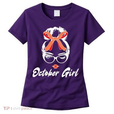 Cute October Girl Birthday Women's T-Shirt