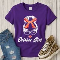 Cute October Girl Birthday Women's T-Shirt thumb 3
