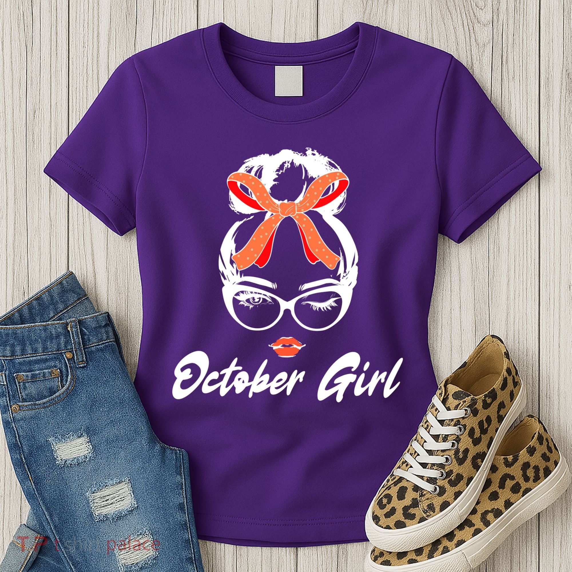 Cute October Girl Birthday Women's T-Shirt