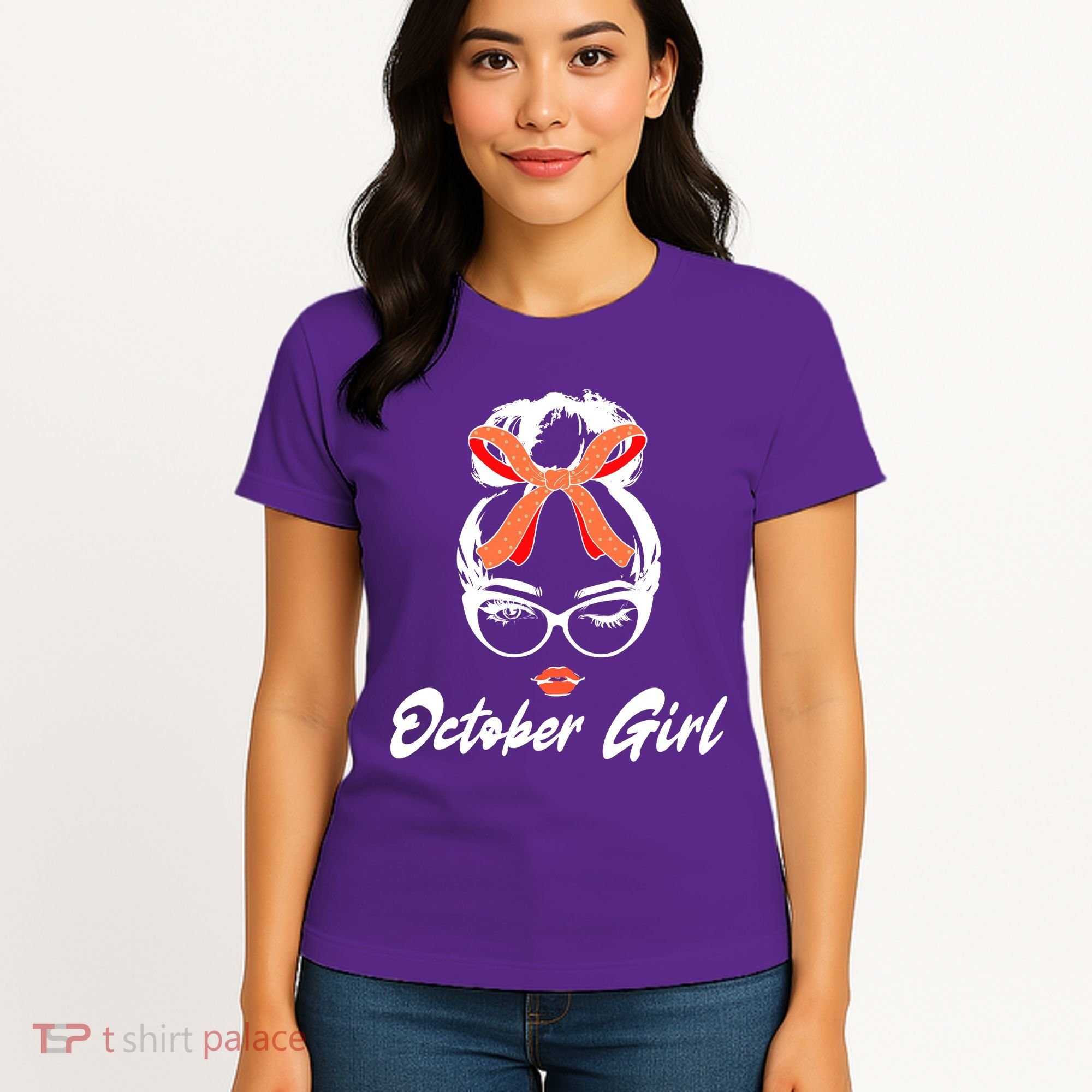 Cute October Girl Birthday Women's T-Shirt