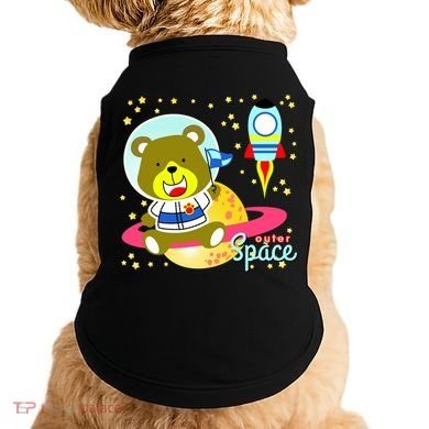 Cute Outer Space Bear Astronaut Doggie Tank