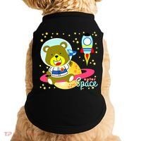 Cute Outer Space Bear Astronaut Doggie Tank thumb 0
