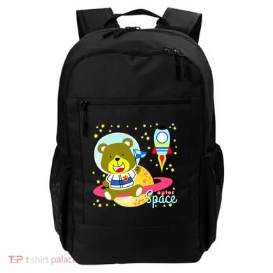 Cute Outer Space Bear Astronaut Backpack