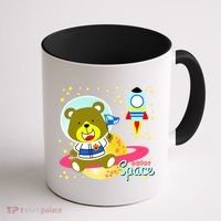 Cute Outer Space Bear Astronaut Coffee Mug thumb 1