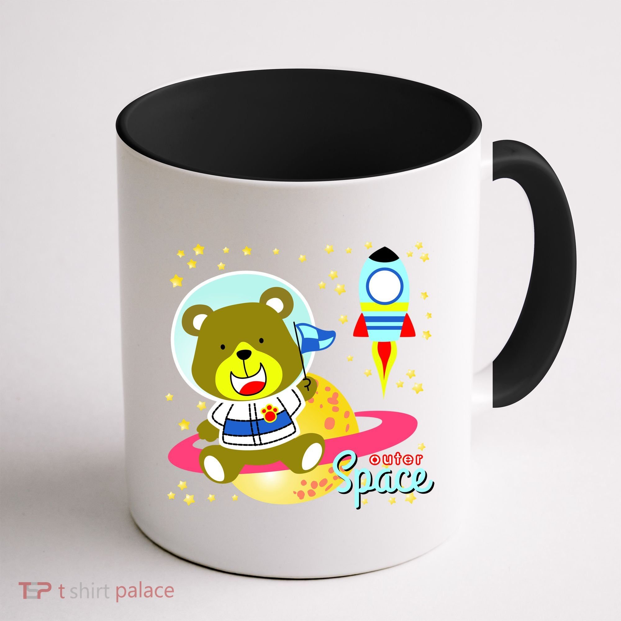 Cute Outer Space Bear Astronaut Coffee Mug
