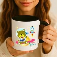 Cute Outer Space Bear Astronaut Coffee Mug thumb 3