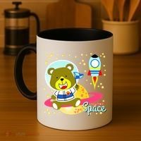 Cute Outer Space Bear Astronaut Coffee Mug thumb 4