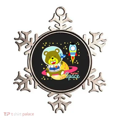 Cute Outer Space Bear Astronaut Ornament