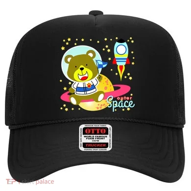 Cute Outer Space Bear Astronaut Hat