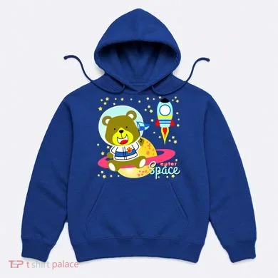 Cute Outer Space Bear Astronaut Hoodie