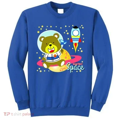 Cute Outer Space Bear Astronaut Sweatshirt