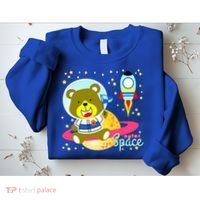 Cute Outer Space Bear Astronaut Sweatshirt thumb 2