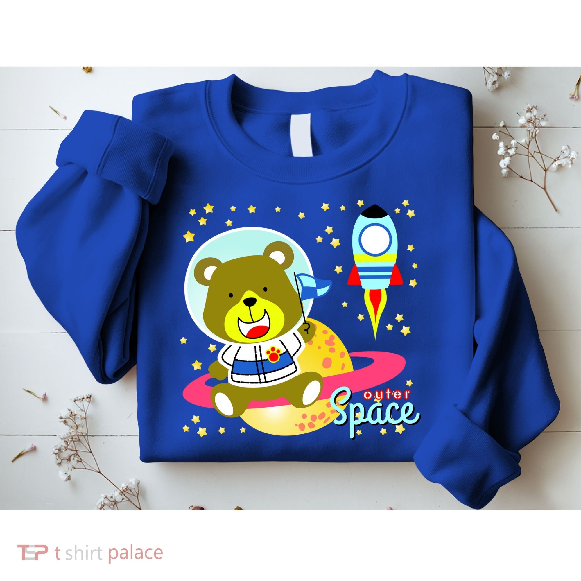 Cute Outer Space Bear Astronaut Sweatshirt