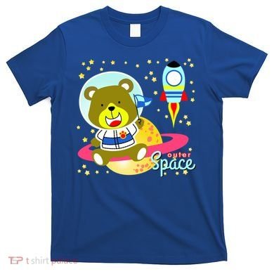 Cute Outer Space Bear Astronaut T-Shirt