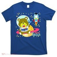 Cute Outer Space Bear Astronaut T-Shirt thumb 0