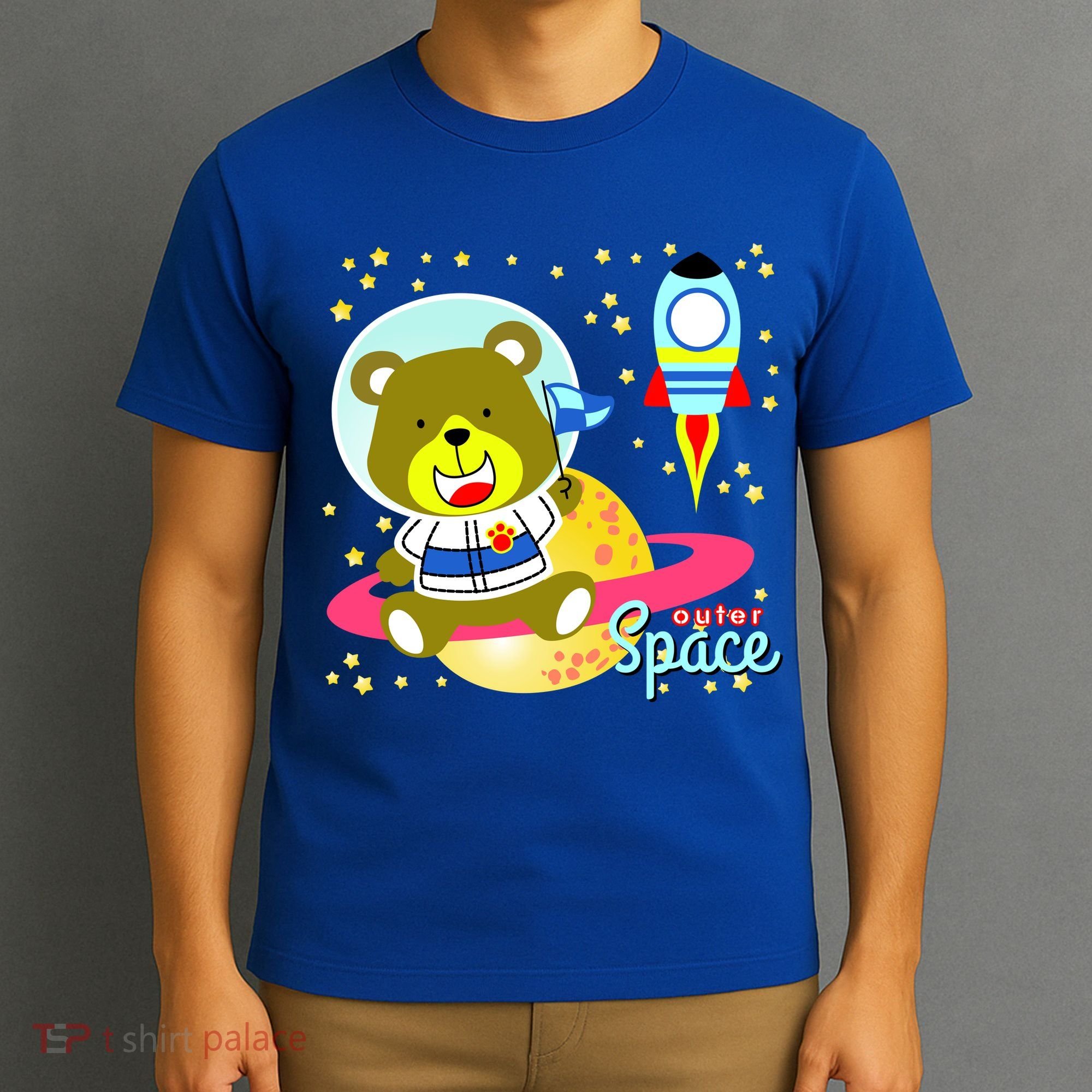 Cute Outer Space Bear Astronaut T-Shirt