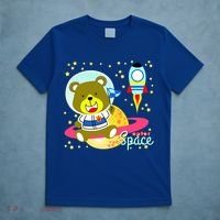 Cute Outer Space Bear Astronaut T-Shirt thumb 5