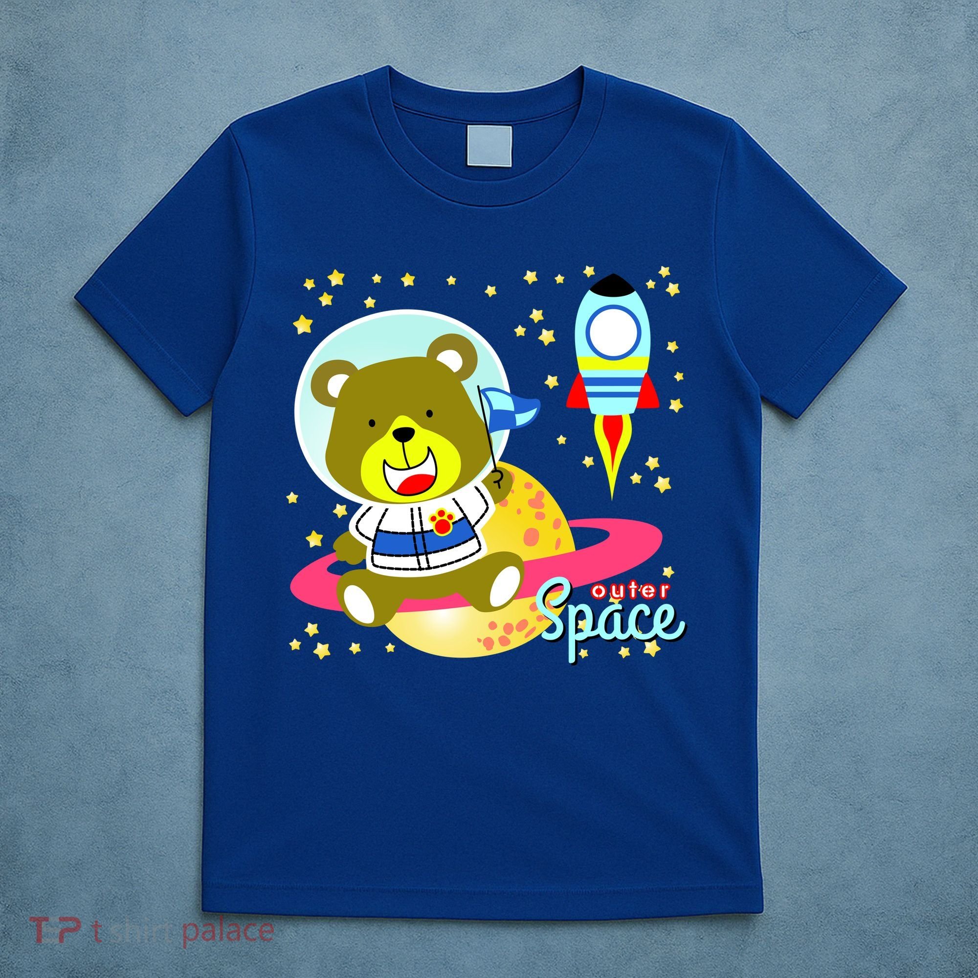 Cute Outer Space Bear Astronaut T-Shirt