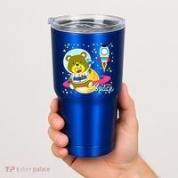 Cute Outer Space Bear Astronaut Tumbler thumb 2