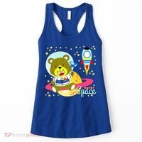 Cute Outer Space Bear Astronaut Women's Tank Top thumb 0