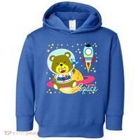 Cute Outer Space Bear Astronaut Toddler Hoodie thumb 0