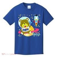 Cute Outer Space Bear Astronaut Kids T-Shirt thumb 0