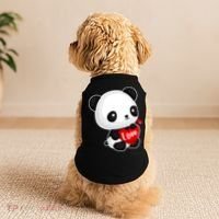 Cute Panda Holding A  Heart Doggie Tank thumb 2