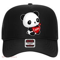 Cute Panda Holding A  Heart Hat thumb 0