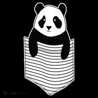 Cute Panda Pocket USA-Made Doggie Bandana thumb 2