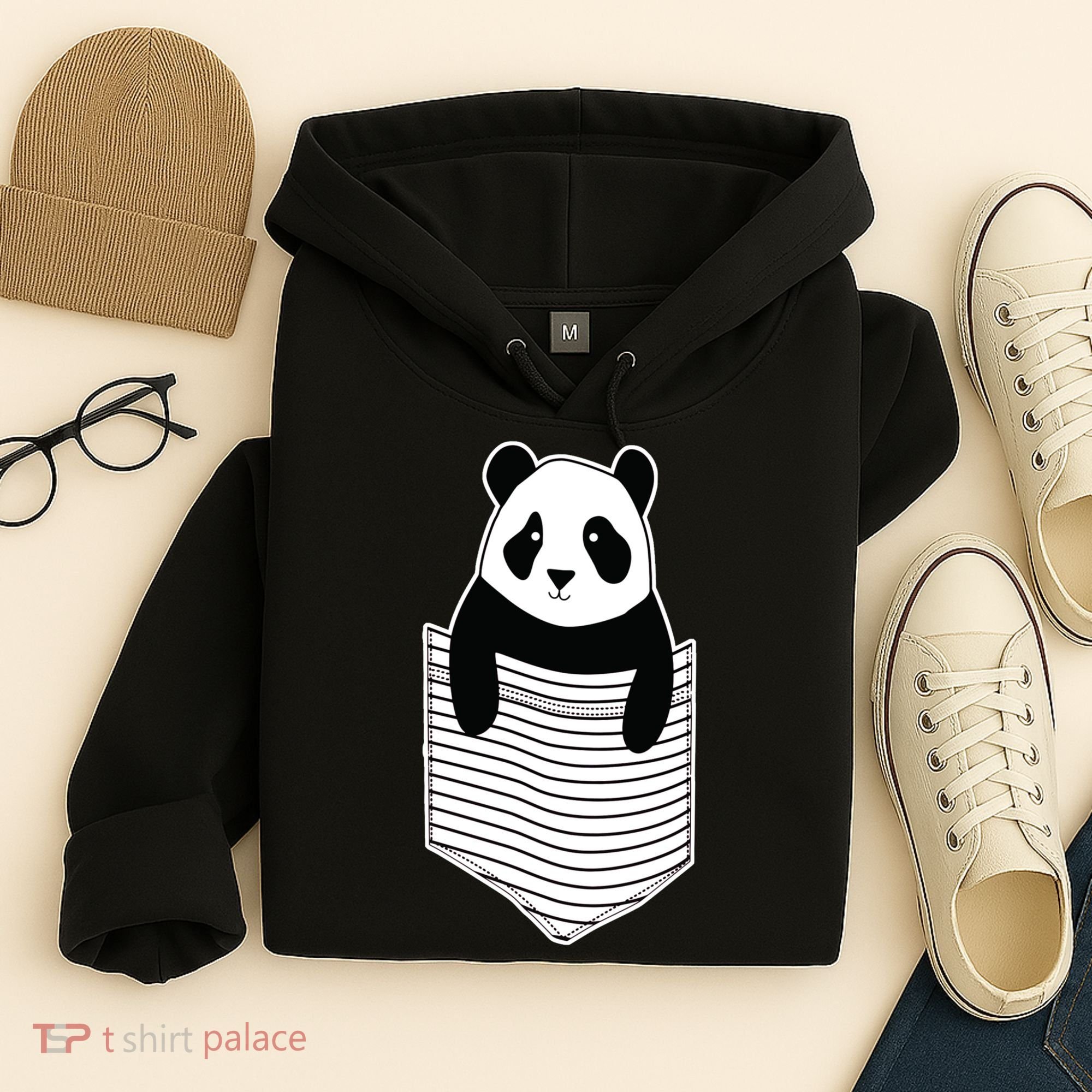 Cute Panda Pocket Hoodie