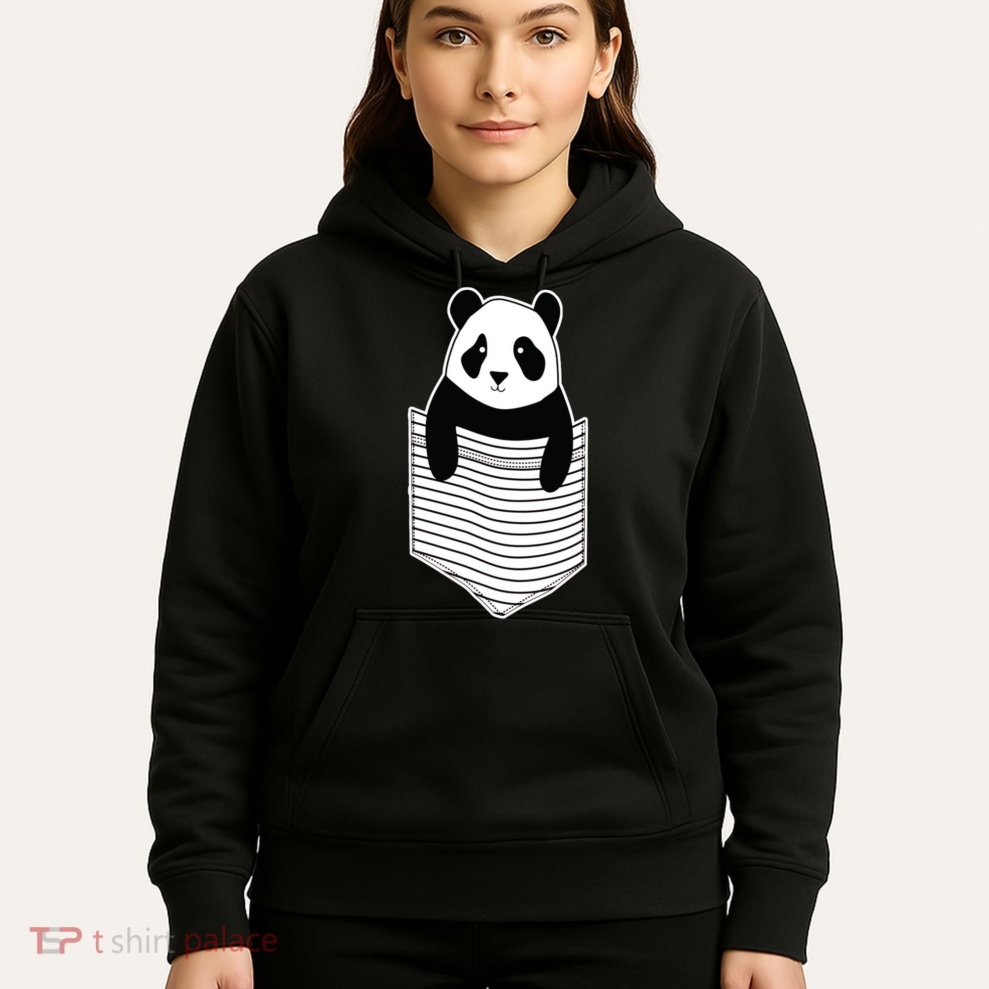Cute Panda Pocket Hoodie