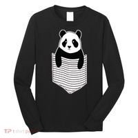 Cute Panda Pocket Long Sleeve Shirt thumb 0
