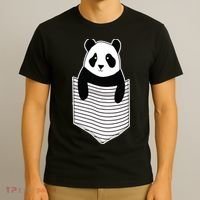 Cute Panda Pocket T-Shirt thumb 3