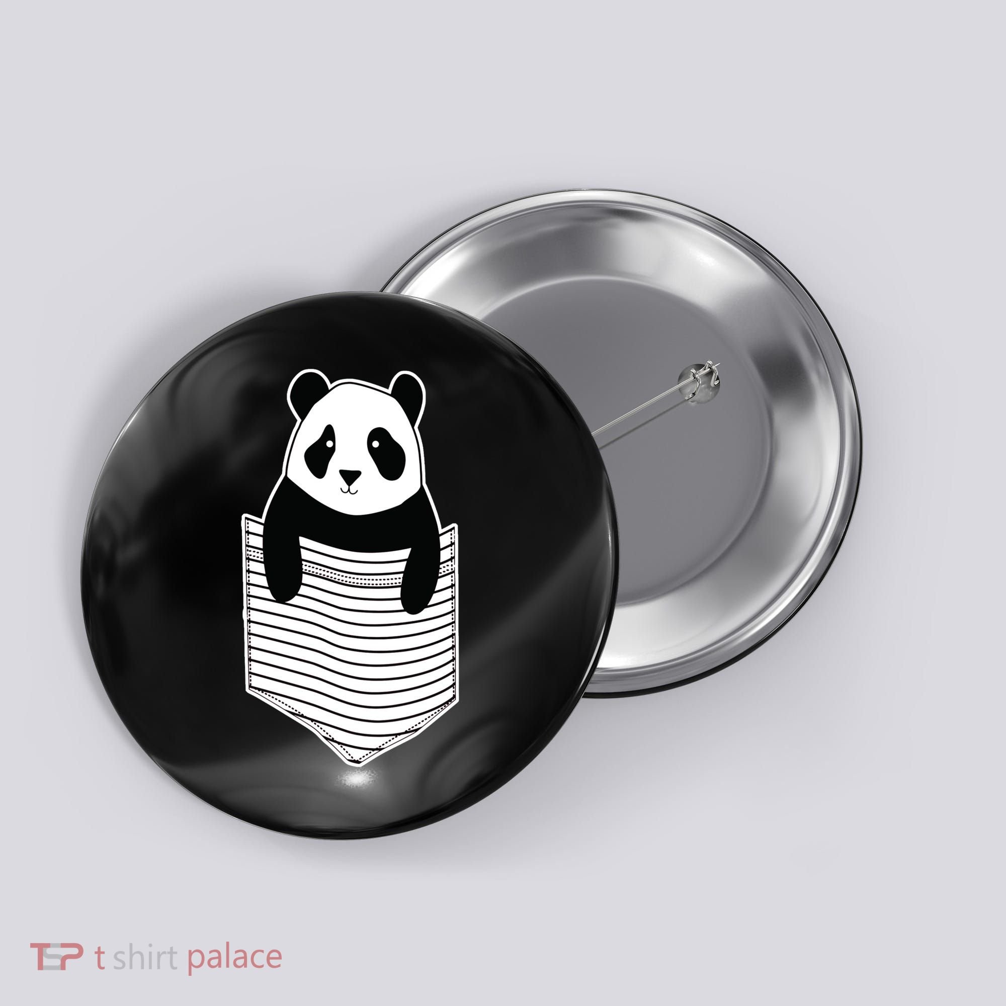 Cute Panda Pocket Button