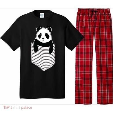 Cute Panda Pocket Pajama Set